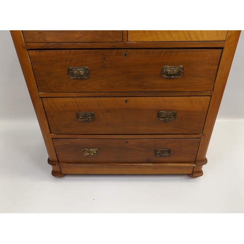 523 - Victorian Mahogany Two over Three Chest of Drawers