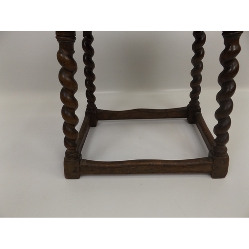 528 - 19th Century Oak Stool