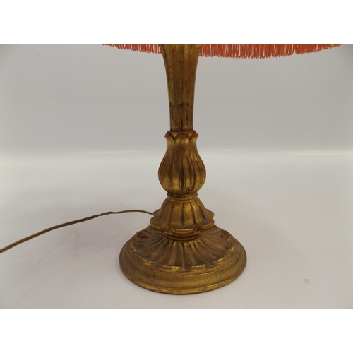 251 - Gilt Table Lamp with Shade