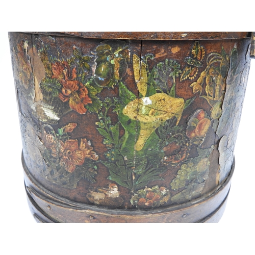 657 - Victorian Wooden Bucket in the Bargeware Style