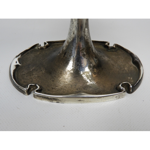 16 - Silver Art Nouveau Dish, C-scroll Twin Handles, Pierced Gallery and Stylised Base - Hallmarked for L... 