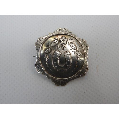 206 - 2x Sterling Silver Brooches one of which is Hallmarked Birmingham