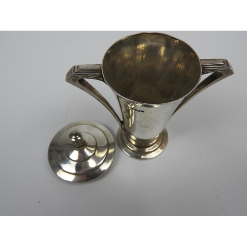 413 - Silver Two Handled Lidded Pot - 125gm / 4