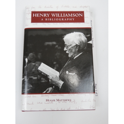 580 - 4x Books By and About Henry Williamson