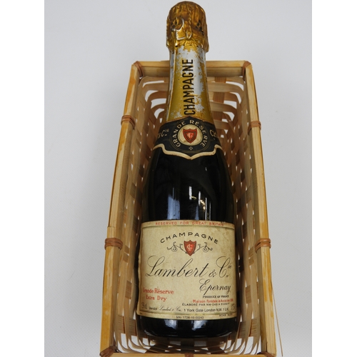 79 - Half Bottle - Bottle of Lambert & Co Champagne