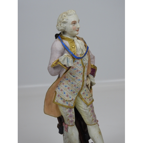 91 - Bisque Figure - French Aristocrat and Porcelain Figure 15