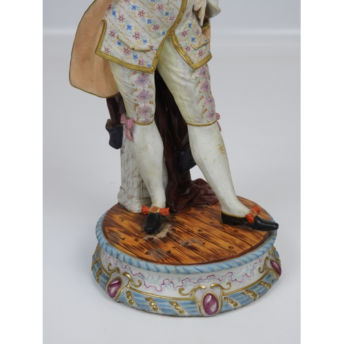 91 - Bisque Figure - French Aristocrat and Porcelain Figure 15