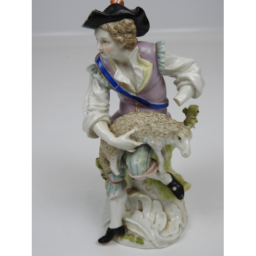 91 - Bisque Figure - French Aristocrat and Porcelain Figure 15