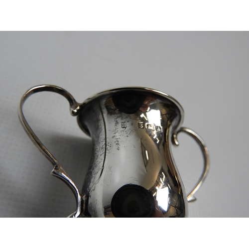 369 - Silver Miniature Trophy on Stand - Battalion Sports