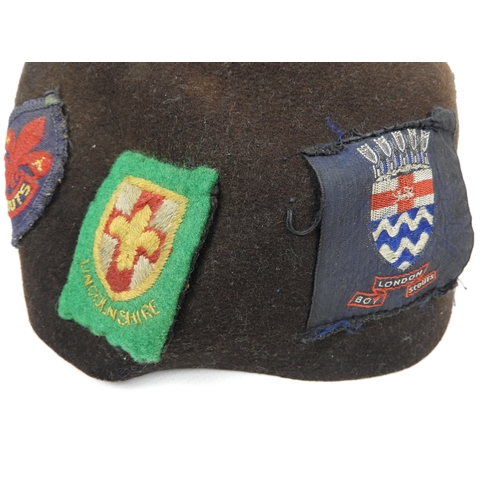 89 - Felt Cap with Scouting Badges