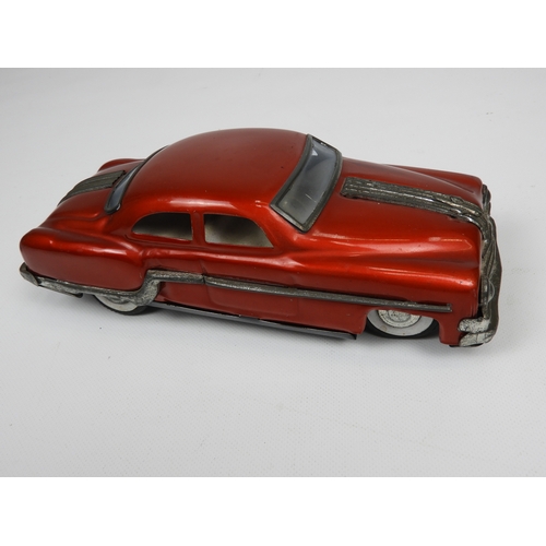 92 - Red Tin Plate Car Friction