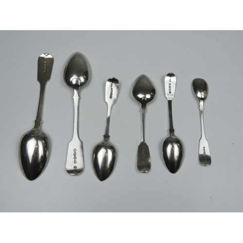 396 - 6x Victorian Silver Spoons