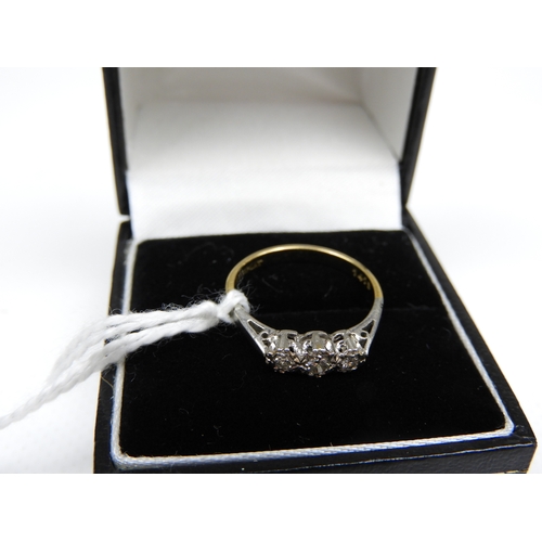 398 - 18ct Gold Platinum and Diamond Ring