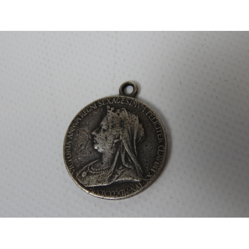 225 - 1916 Half Crown Silver Coin Pendant and Silver Ingot Pedant