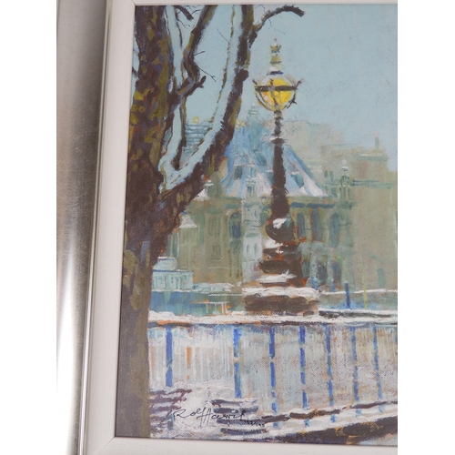 499 - Signed Framed Limited Edition Print. St Pauls In the snow - Rolf Harris.
With Certificate of Authent... 