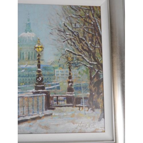 499 - Signed Framed Limited Edition Print. St Pauls In the snow - Rolf Harris.
With Certificate of Authent... 