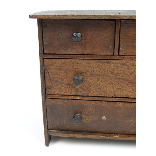 504 - Miniature Two over Two Chest of Drawers in Original Scumble Finish - 8