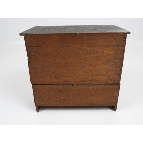 504 - Miniature Two over Two Chest of Drawers in Original Scumble Finish - 8