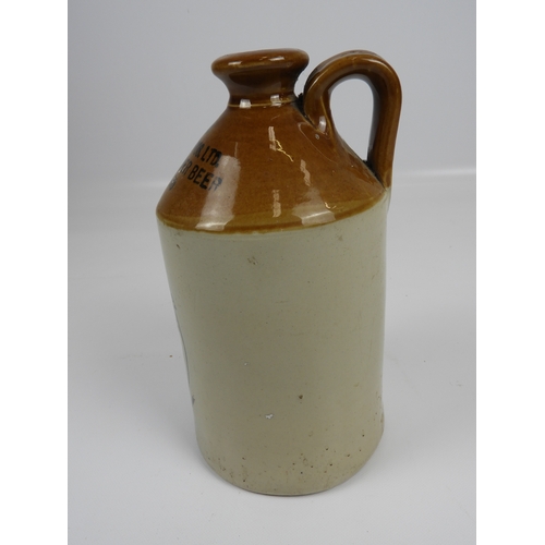 146 - Stoneware Flagon - Kingsway Mineral Water Works