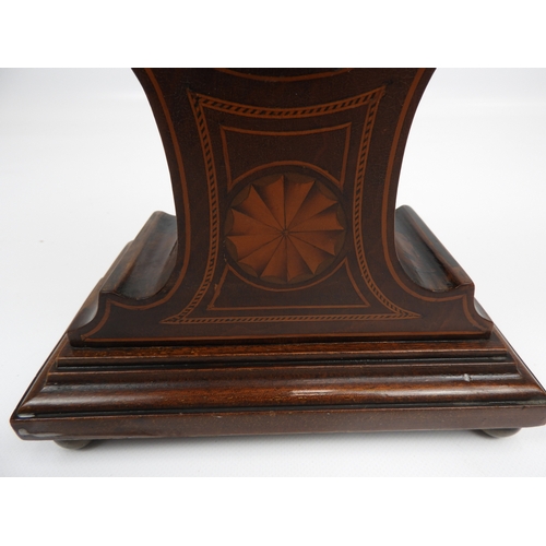 635 - 2x Mahogany Inlaid Mantel Clocks