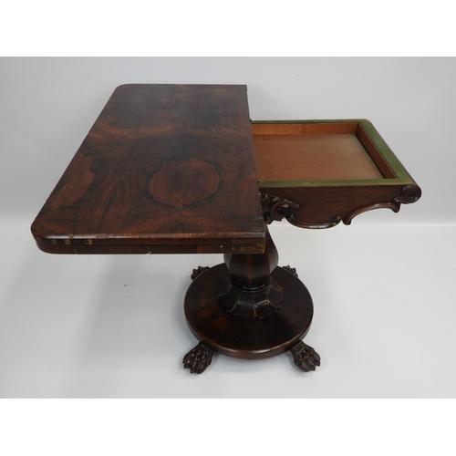 515 - Victorian Rosewood Card Table