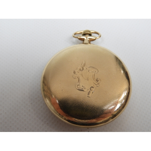 296 - Elgin Gamblers Watch with Playing Card Motif Face - Gold Filled C1926 - Excellent Order, Screw Back