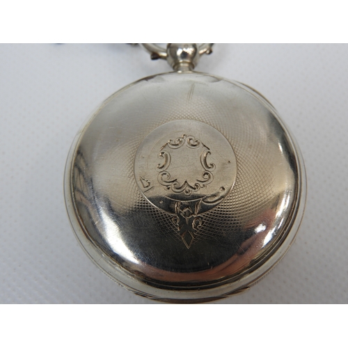 298 - Silver Cased Okehampton Pocket Watch C1916 - Excellent Working Order with Key - W.H. Cornish Okehamp... 