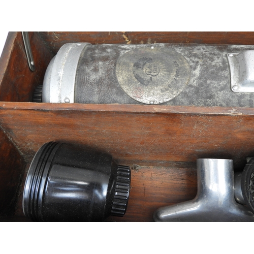 184 - Wooden Cased Electrolux Vacuum Cleaner