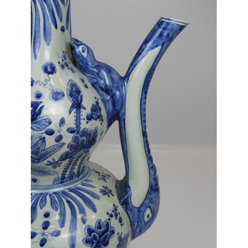 584 - Large Chinese Blue and White Ceramic Water Pitcher - 26