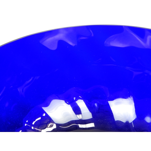 117 - Cobalt Blue Glass Bowl