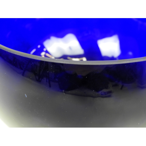 117 - Cobalt Blue Glass Bowl