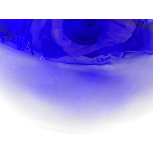 117 - Cobalt Blue Glass Bowl