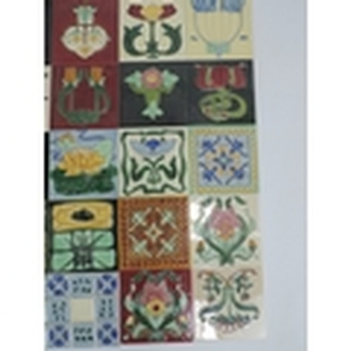 126 - 30x Neatco Ceramic Arts and Crafts, Art Nouveau and Victorian Style Tiles Each Tile Measures 6