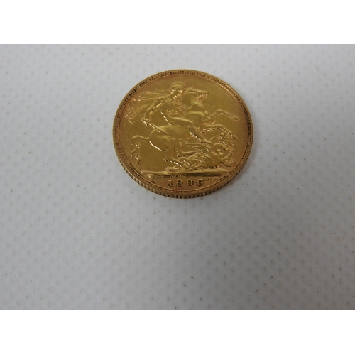 361 - 1906 Gold Full Sovereign