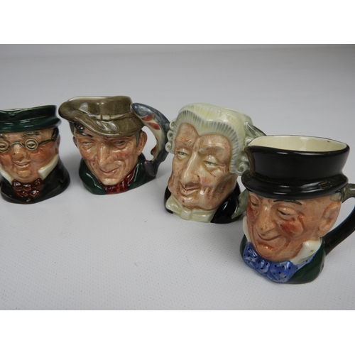 604 - Collection of Miniature Character Jugs