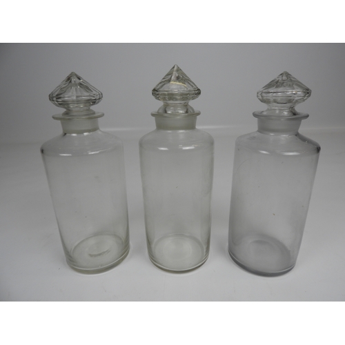 605 - 6x Pontiled Chemist Bottles