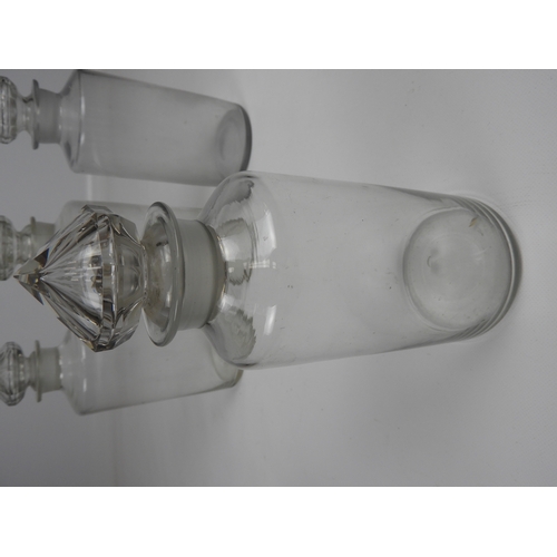 605 - 6x Pontiled Chemist Bottles