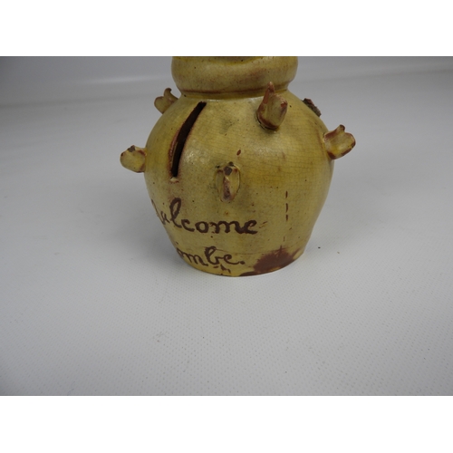 114 - Early 20th Century Slipware Money Box