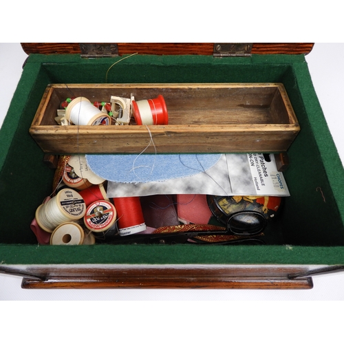 590 - Sewing Box and Contents