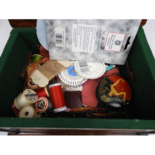 590 - Sewing Box and Contents