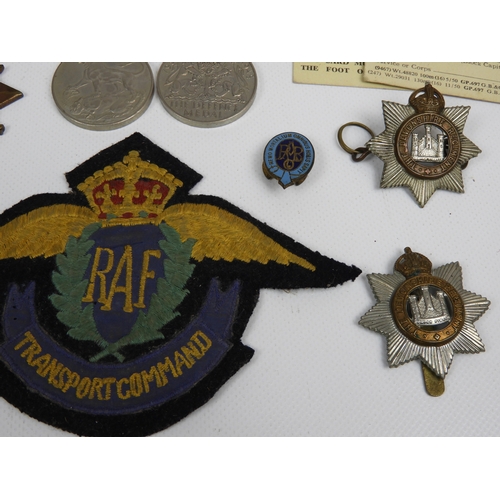 375 - Medals - Awarded To Driver G. Chapman RAF and Associated Badges