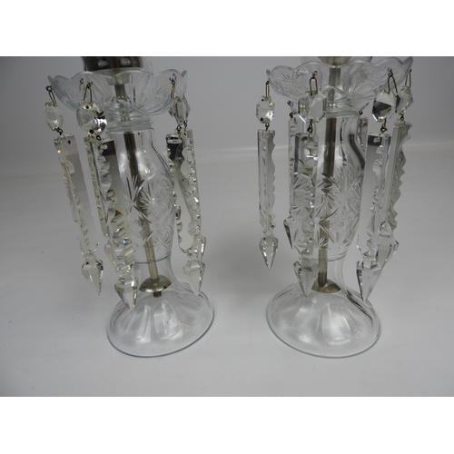 598 - Pair of Crystal Lustres