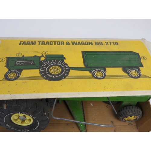 269 - Tonka Farm Tractor and Wagon No. 2710  in Original Box