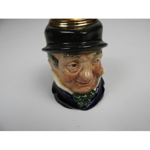 638 - Royal Doulton Character Jug Table Lighter - Captain Cuttle