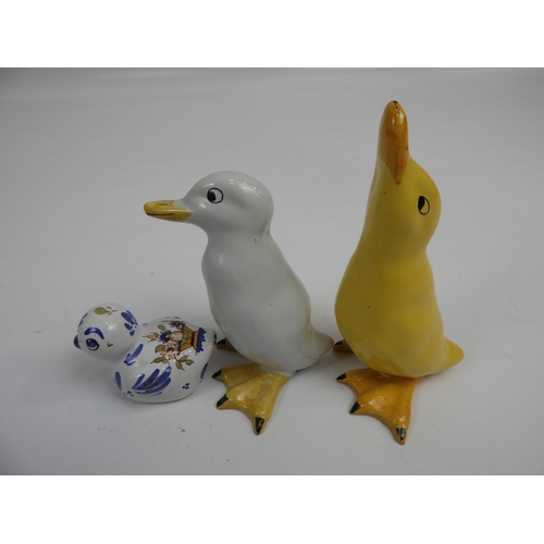 102 - 3x French Duck Ornaments