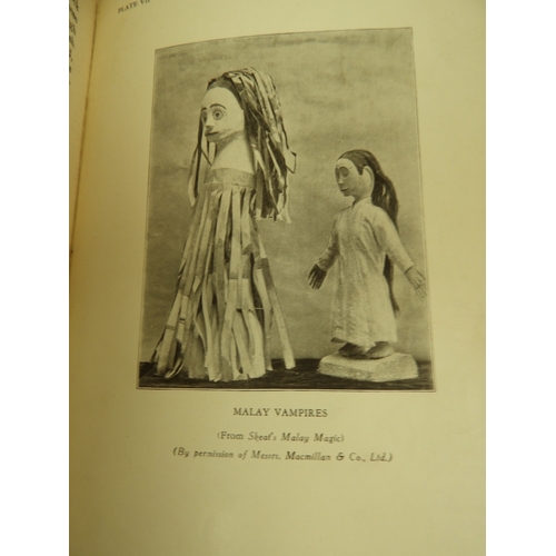 597 - Book - The Vampire His Kith and Kin By Montague Summers, Stamped East Ham Library 1928 Green Rexine ... 