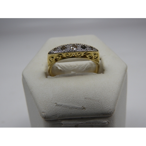 389 - Vintage Diamond Gypsy Ring