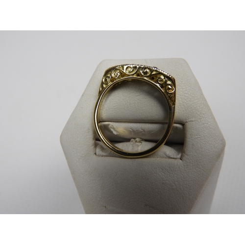 389 - Vintage Diamond Gypsy Ring