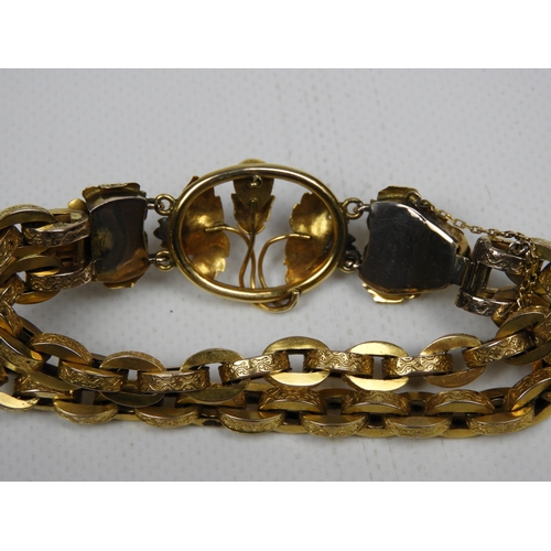 290 - Georgian Pinchbeck Bracelet - 25.7 grams