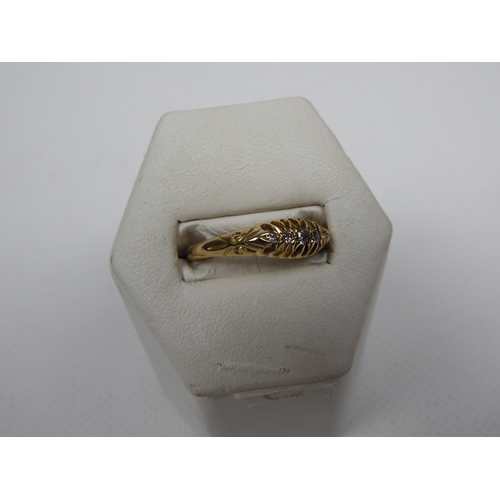 48 - 18ct Gold Five Stone Diamond Ring Birmingham Hallmarked